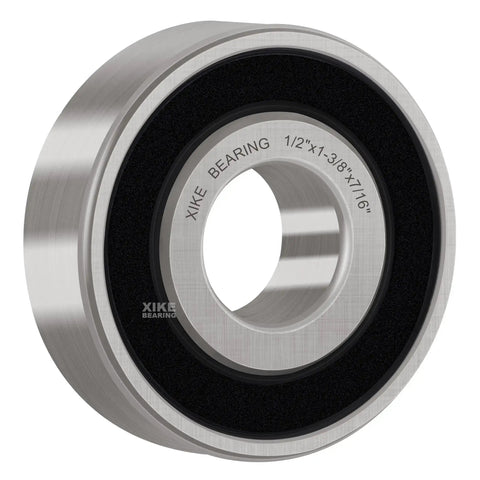 Deep Groove Ball Bearing Set Of 10 One Half Inch By One And Three Eighths Inch By Seven Sixteenths Inch With Double Seals Pre Lubricated