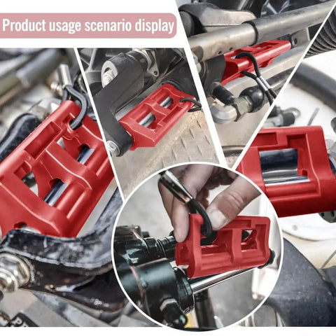 4 Inch Steer Stop Outboard Hydraulic Steering Lock for Outboard Motor Trailering and Transport Red Fits Most Steering Cylinder Rods