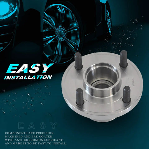 Rear Wheel Hub 521002 Replacement For Ford Focus 2001 2007 Without ABS 4 Lugs Driver Or Passenger Side Drop In Premium Quality