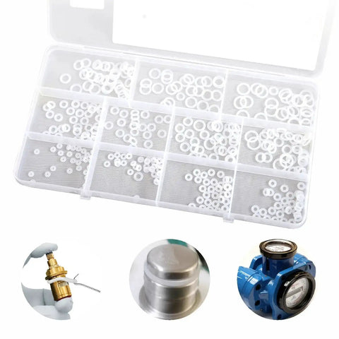 330 Pcs 11 Size Silicone O Ring Kit For Pressure Washer And Compressor Valves Pro Grade VMQ White O Rings 4mm To 10mm