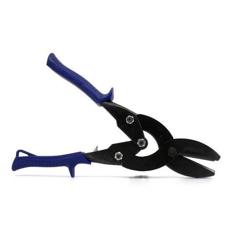 Heavy Duty Sheet Metal Duct End Crimp Tool With Compound Leverage And Kush N Power Comfort Grips For Factory Like Precision Joints Up To One And Five Eighths Inch End Crimps With Extra Tough Non Slip Steel Handles Midwest Tool And Cutlery MWT C5