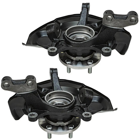 2Pc Front Steering Knuckles And Wheel Bearing Hubs Assembly For 2004 2005 2006 2007 Toyota Highlander AWD 3.3L Gas Replacement Kit