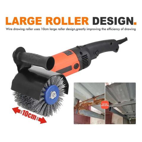 M10 Handheld Burnishing And Polishing Tool For Metal Workpieces with large roller design