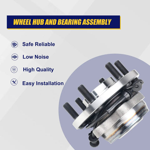 Front Wheel Bearing Hub Assembly 2 Pack For Nissan Frontier 2005-2017, highlighted features safe reliable, low noise, high quality.