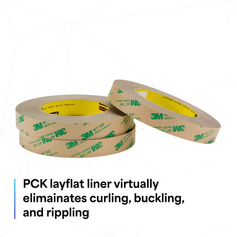 Two rolls of Adhesive Transfer Tape 467MP, 6 in x 5 yd, acrylic 200MP, kraft liner, for bonding metals, graphics, nameplates, switches.