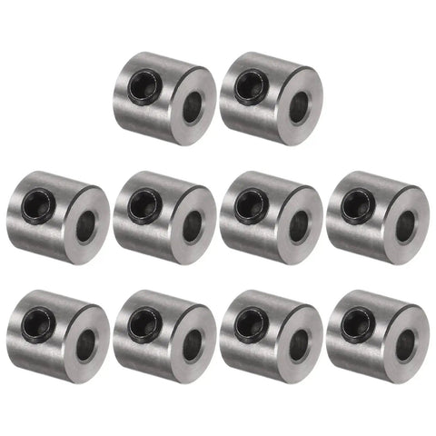 10 Pack 3mm Shaft Collar Set Screws In Stainless Steel 304, 8mm Outside Diameter, 7mm Thick, landing gear stopper wheel collars