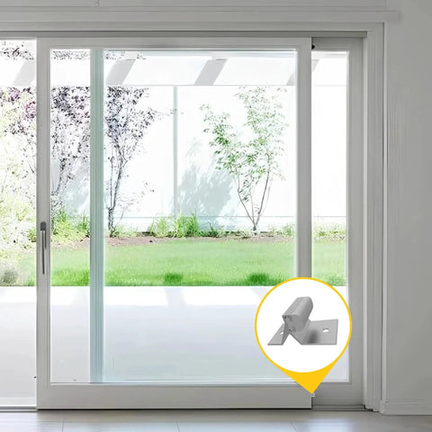 Sliding Patio Door Bumper Stop In Gray Aluminum 2 Inch Length 1 Inch Width for sliding door applications in residential settings