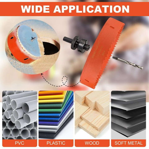 6 Inch Hole Saw Kit For Recessed Lights With Dust Bowl For Clean Precise Cuts In Wood Metal And Plastic Bi Metal Drywall Saw Teeth