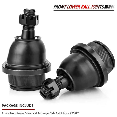 2Pc Front Lower Ball Joints Kit For 2005 To 2019 Toyota Tacoma, driver and passenger heavy duty suspension replacement