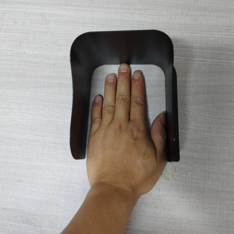 Waterproof Video Doorbell Cover With Anti Glare Shield Large Size Rain Guard showing size comparison with hand
