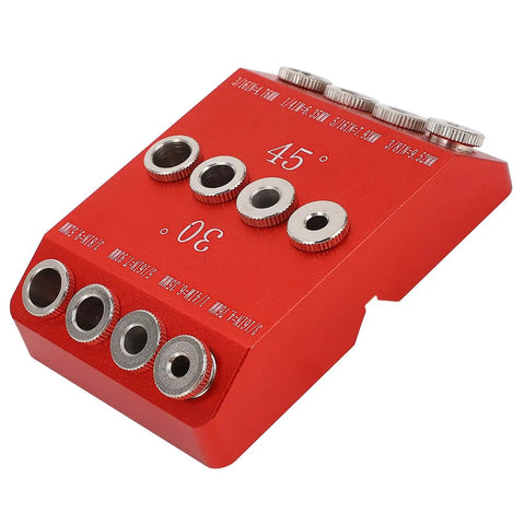 Pocket Hole Jig For Woodworking With 30, 45 And 90 Degree Holes, Aluminum Alloy Build With Steel Drill Sleeves