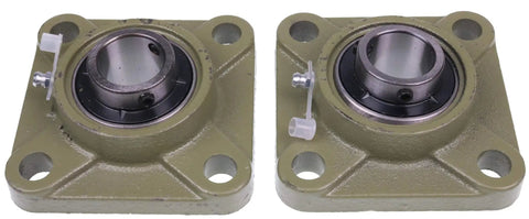 Pair of 1 Inch Four Bolt Flange Bearing Set Screws F4B-SC-100 UCF205-16 SF-1 FY-1-TM for industrial machinery