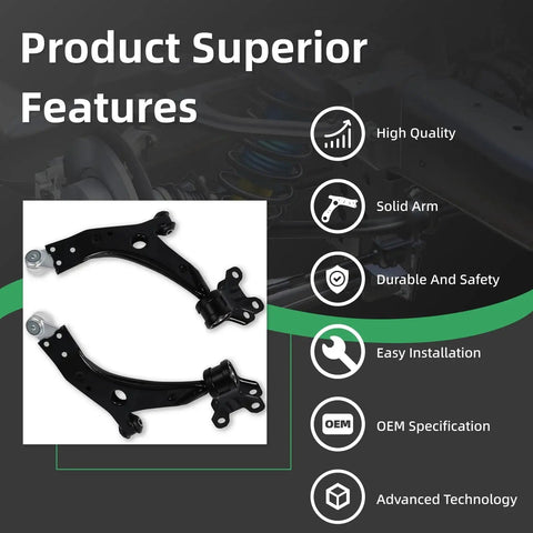 Ford Escape Front Lower Control Arm With Ball Joint 2 Piece Set for Driver and Passenger Side Fits 2013 through 2019