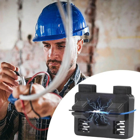 Wire Holding Fixture For Welding With Hands Free Operation, 2025 Upgrade Clamp For MIG TIG And Spot Welding shown in use
