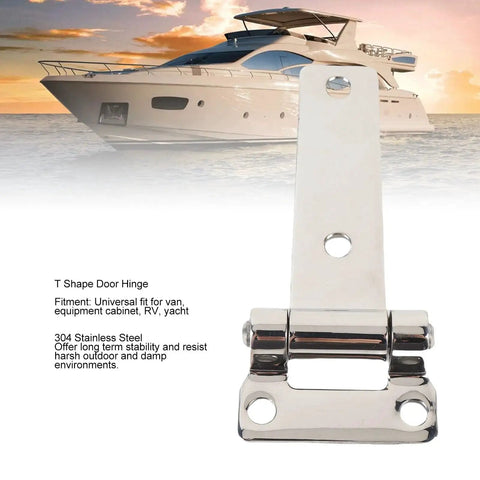 Stainless Steel T Shape Door Hinge With High Load Capacity For RV Van Yacht Hatch And Cabinet Smooth Operation Built To Last