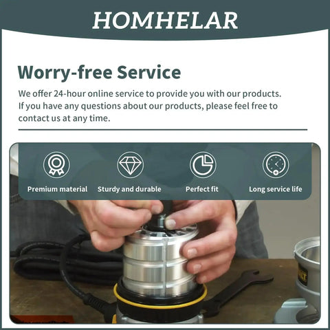 One Quarter Inch Router Collet With Self Releasing Design demonstration, highlighting premium material and perfect fit features.