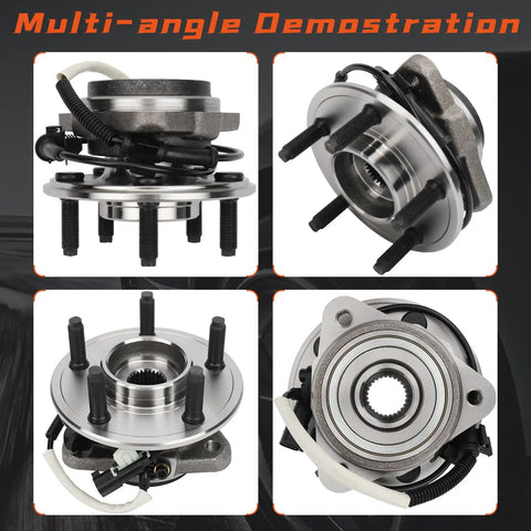 Front Wheel Bearing And Hub Assembly Fits Ford Ranger 2009 2011 And Mazda B4000 2003 2010 4WD 5 Lugs With ABS - OE Replacement