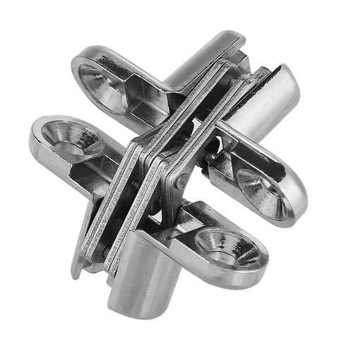 Hidden Door Hinges 180 Degree Zinc Alloy For Cabinet And Secret Doors No Fuss Easy Install For Folding Doors XS Size