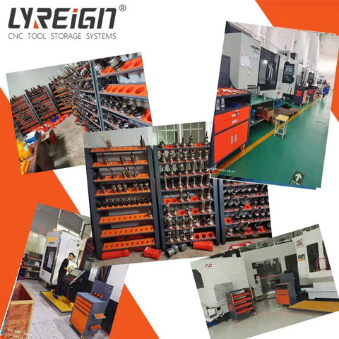 Single Side CNC Tool Cart With Removable Tool Rack, durable CNC trolley HSK63-84CAP, parallel storage for short CNC tool holders.