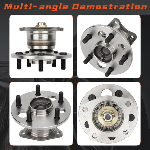 Multi-angle view of Rear Wheel Hub And Bearing Assembly Fits Toyota Avalon 1995-2004, Lexus RX300 1999-2003, ES300 1992-2001, Camry 1992-2001, Solara 1999-2003 Non ABS FWD