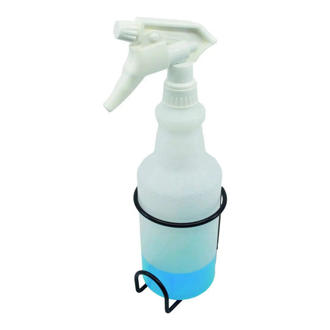 32 Oz Spray Bottle Rack Wall Mount Organizer For Cleaning, Chemicals, And Detailing Bottles, Heavy Duty Steel Holder