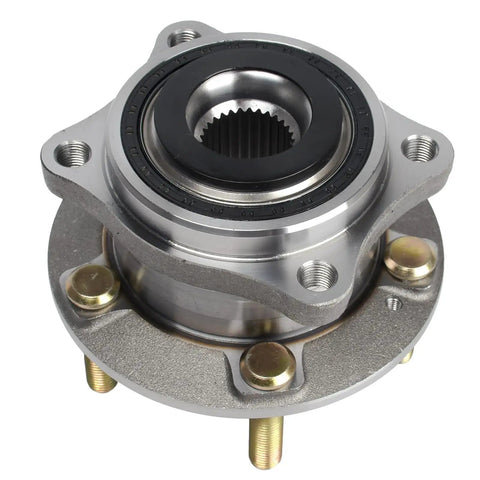 Front Or Rear AWD Wheel Hub Bearing Assembly Compatible With Hyundai Santa Fe 2007-2018, showing metal construction with bolt holes.