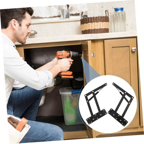 Heavy Duty Lift Up Hinge Self Closing Spring Hinges 1 Pair For Drop Leaf Tables Cabinets Easy Install in kitchen cabinet