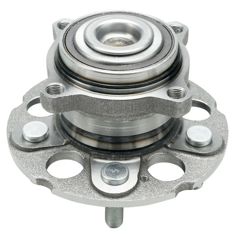 FWD Wheel Bearing And Hub Kit For Honda CR-V 2007-2011, 5 Lug With ABS, close-up view of front wheel bearing assembly