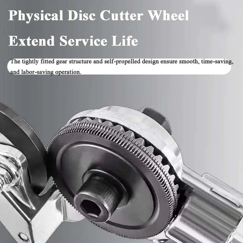 Pro Grade Sheet Metal Drill Nibbler Attachment For Electric Drills Titanium Coated Nibbler Cutter Metal Shears Attachment close-up