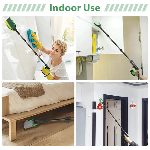 52-Inch Extra Long Grabber Reacher Tool With Foldable Design VerdiNex Magnetic Pickup And 360 Degree Rotating Anti-Slip Jaw for Indoor Use