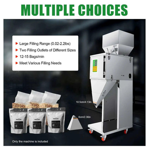Automatic Bottle And Bag Filling Machine For Coffee Beans With 200W Power 10 To 999 Grams Weighing Filler Accurate To 2G Pro Grade High Speed 12 To 15 Bags Per Minute