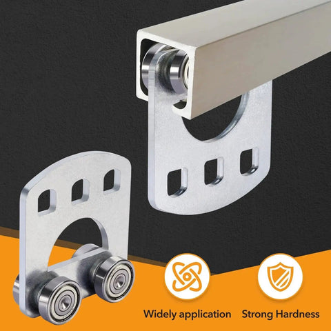 Four Wheel Trolley Assembly Rollers With Four Bearings For Unistrut Trolleys One And Five Eighths Inch Wide And Taller Strut Channel