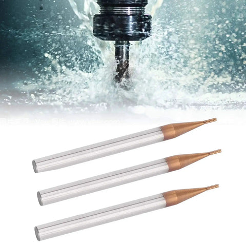 4 Flute Tungsten Carbide Milling Cutter for CNC Woodworking and Precision Engraving, 1x50x4T End Mill with 10mm Blade Length
