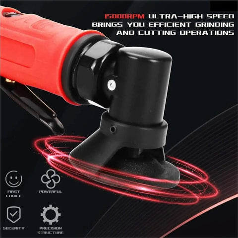 Beast Of A 2 Inch Air Angle Die Grinder Kit With 90 Degree Pneumatic Polisher Sander And Engraving Mill in use