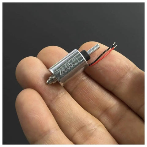 Mini Round 10mm Solenoid Electromagnet With 7.4V 9V 12V DC, held in hand, showing suction push-pull type and 5.5mm plunger stroke.