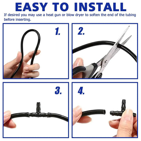 Step-by-step installation of Nylon 66 Vacuum Connector Kit For Automotive Hoses 113 Piece Assortment Heat Resistant To 240C 460F