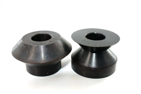 90 Degree Hem Roll Die Set for Bead Rollers, 12.7mm One Half Inch Step One, Pro Grade Black Oxide Coated, Heavy Duty for 22mm Shafts