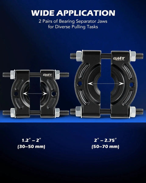 2 In 1 Bushing Driver And Bearing Press Kit With 2 Inch And 3 Inch Jaws 5 Ton Capacity Bearing Separator Heavy Duty Wheel Bearing Puller Set