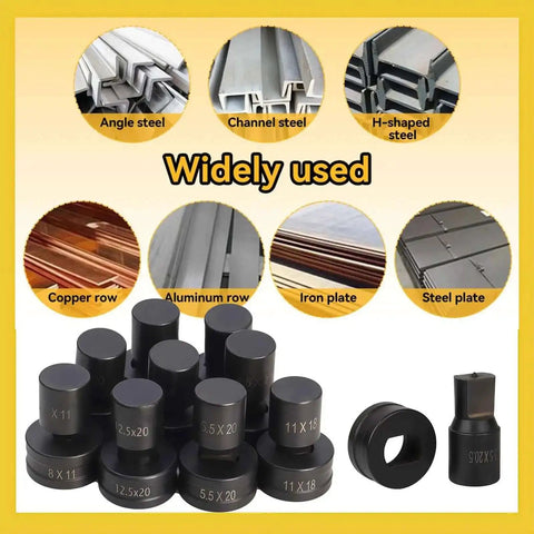 Oval Slotted Die For CH-70 Hydraulic Press Replacement Hole Punch Die For Heavy Duty Punching Machine 4x13mm with steel samples