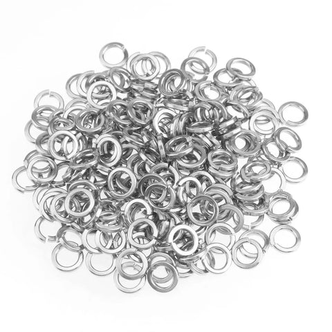 200 Piece Pack M4 Stainless Steel Split Lock Washers 304 Grade Spring Lock Washers For Screws And Bolts Durable