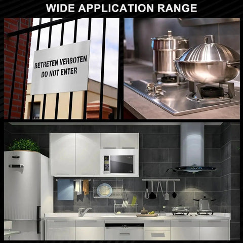 Wide application range for 2 Pack 304 Stainless Steel Sheets 4 x 6 x 0 04 Inch in kitchen and industrial settings.