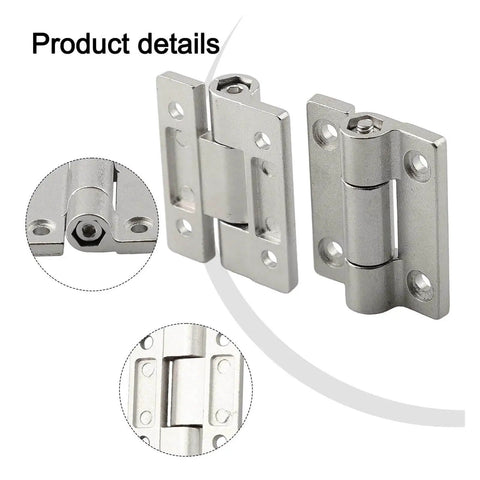Ball Bearing Door Hinges Zinc Alloy Adjustable Torque Flat Hinge 360 Degree Rotation Easy Install Furniture Cabinets Silent Durable