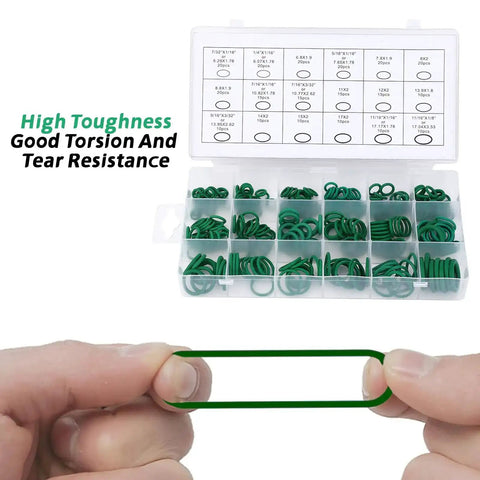 270 Pcs Rubber O Ring Kit With 18 Sizes High Temperature Buna N Seals For Industrial Pneumatic AC Plumbing Repairs