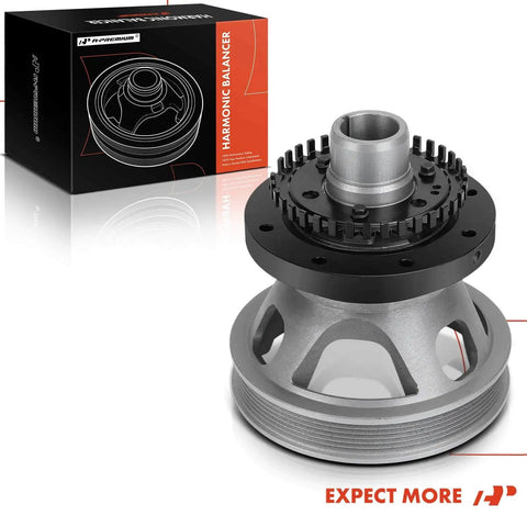 Engine Harmonic Balancer Pulley For Ford 4.2L V6 Fits F150 E150 E250 Econoline Club Wagon And Van Models 1997 1998 1999 2000 2001 2002 2003 2004 2005 2006 2007 2008 2009 2010 Durable Replacement