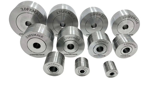 Heavy Duty 11 Piece Commercial Grade Dimple Die Set For Sheet Metal Forming Includes Dies From One Half Inch To Three Inches CNC