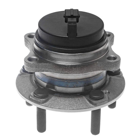 Close-up of Rear Wheel Bearing And Hub Assembly For 2007-2018 Hyundai Santa Fe, 2013-2019 Santa Fe XL, with 5 stud hub and ABS feature