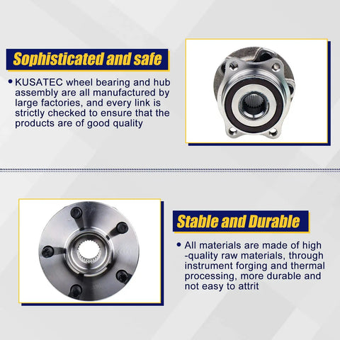 512401 Rear Wheel Bearing And Hub Assembly for Scion FRS, Subaru BRZ, compatible models, close-up view, 5-lug pattern