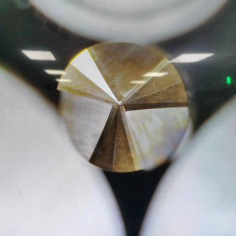 Close-up of Solid Carbide Chamfer End Mill for Wood and Aluminum Crafting, Carving, Drilling, and Chamfering, 90 Degree V Groove