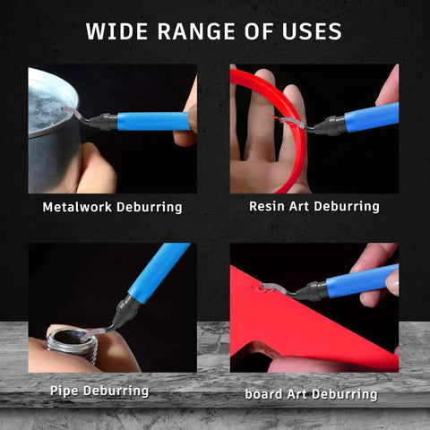 Deburring Tool Kit With Metal Handle Chamfer Tool Six And One Half Inch used for metal, resin, pipe, and board deburring