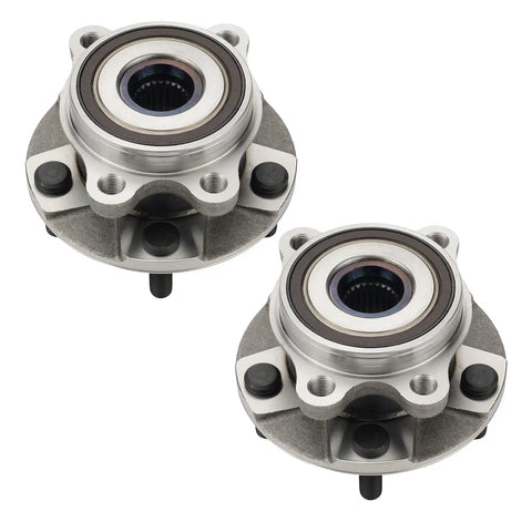 Front Wheel Bearing Hub Assembly 5 Lug Set For Toyota RAV4 2008-2011, Scion xB 2008-2015, Prius V 2012-2017, shown as a 2-piece set